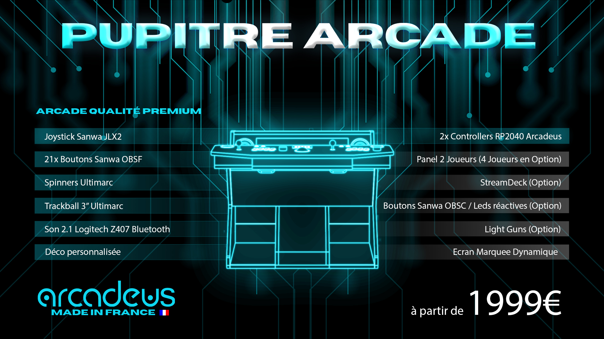 Pupitre Arcade
